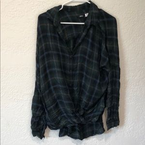 Plaid long sleeve